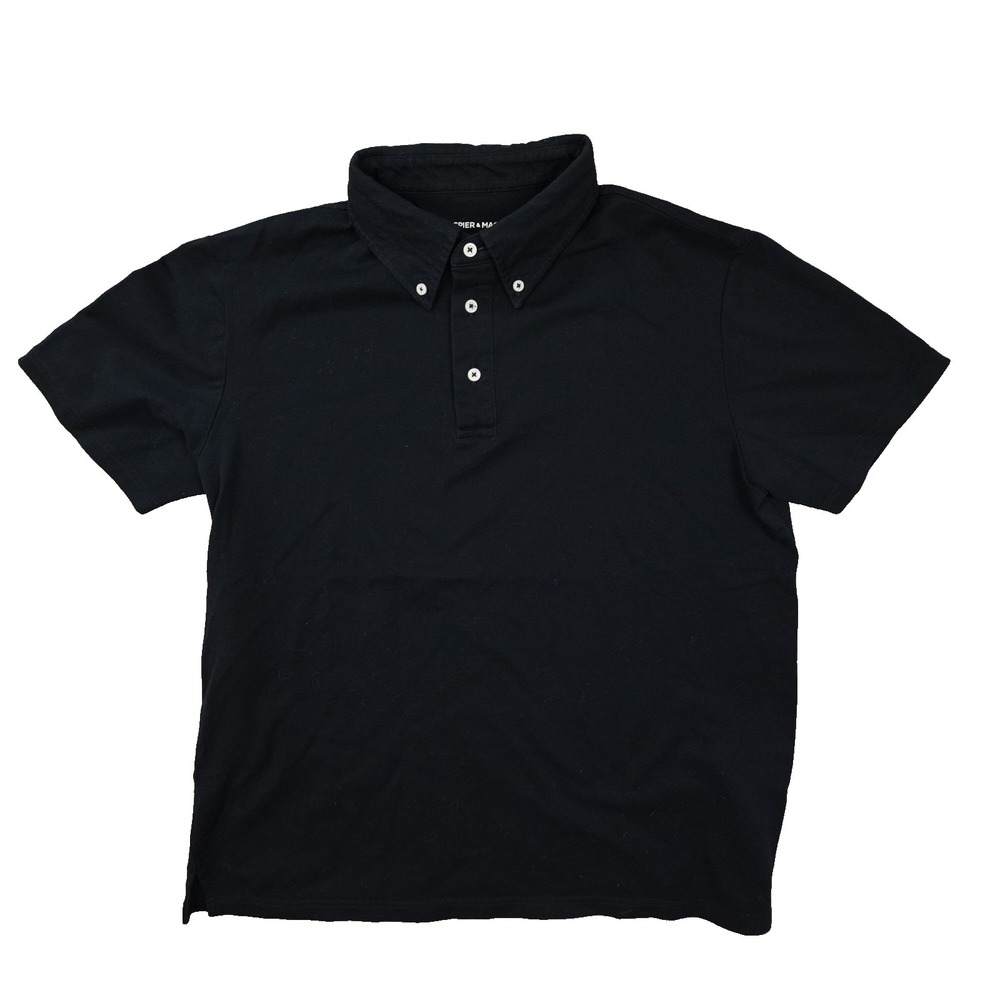 Spier & Mackay Black Polo Shirt Men's Large Short Sleeve Golf Preppy City